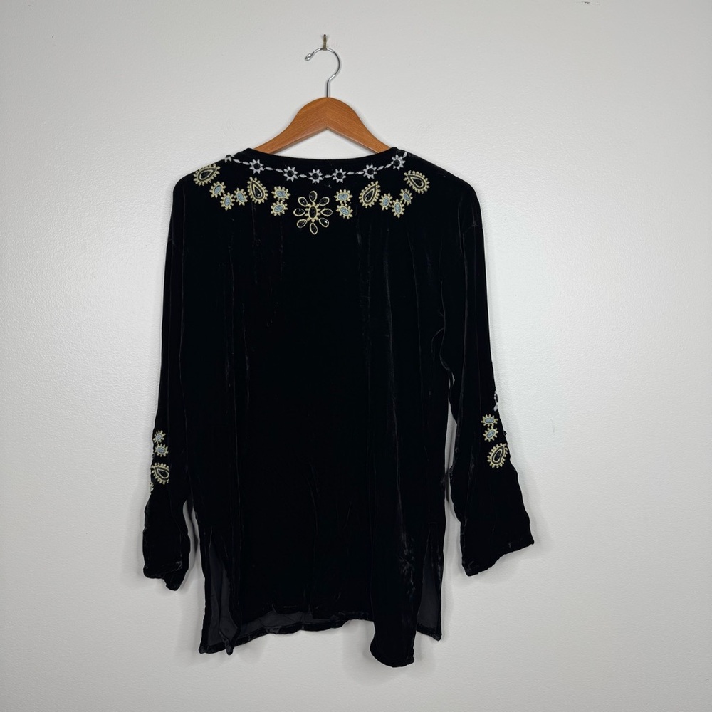 Biya Johnny Was Embroidered Charlize Bell Sleeves Blouse Brand New NEW small - Picture 8 of 11